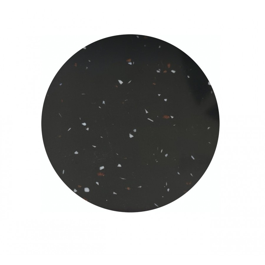 Plateau de table rond noir