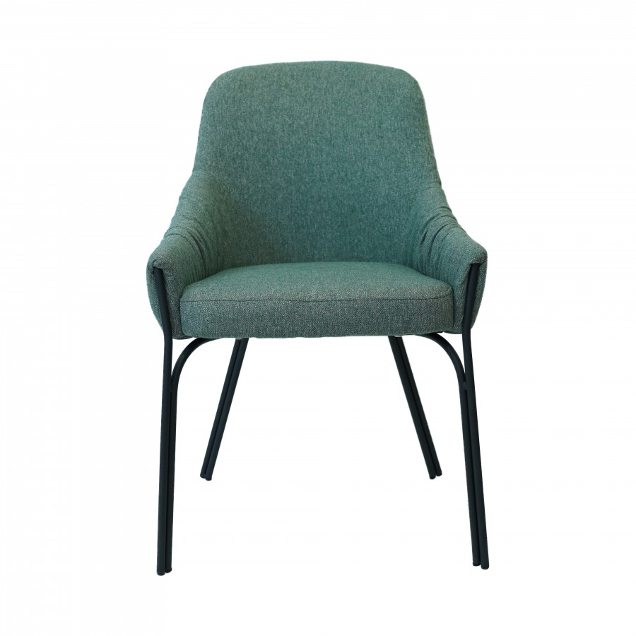 Chaise baquet Velvet vert