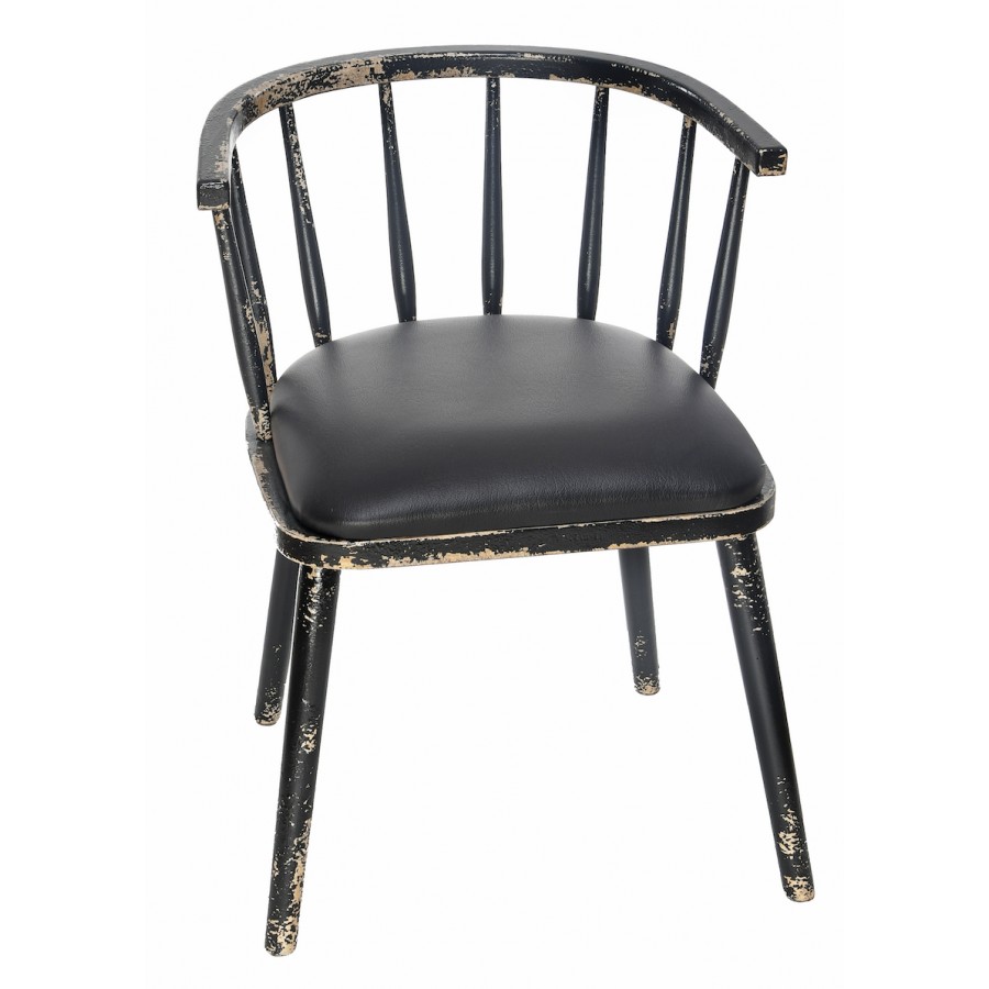 Chaise bistrot London noire